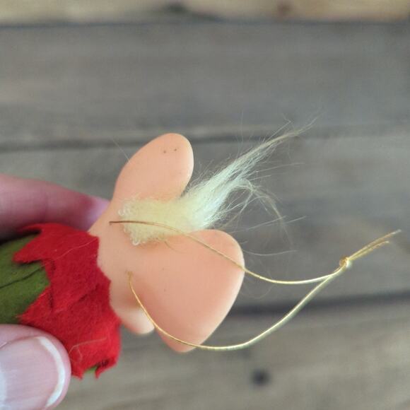 Vtg Kitschy Mouse Knee Hugger Christmas Ornament Made in Japan Anthropomorphic - Picture 7 of 10